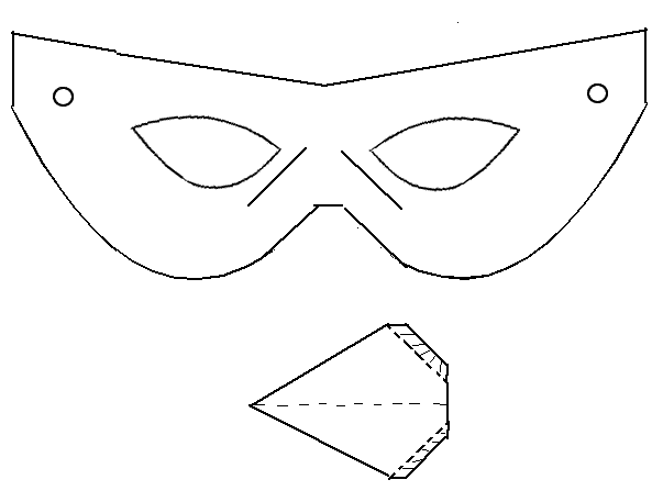 Dessin à colorier: Masque (Objets) #120845 - Coloriages à Imprimer Gratuits