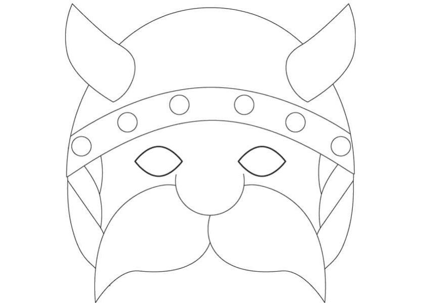 Dessin à colorier: Masque (Objets) #120855 - Coloriages à Imprimer Gratuits