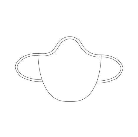 Illustration au trait Masque #172665 de la collection Objets à colorier gratuitement