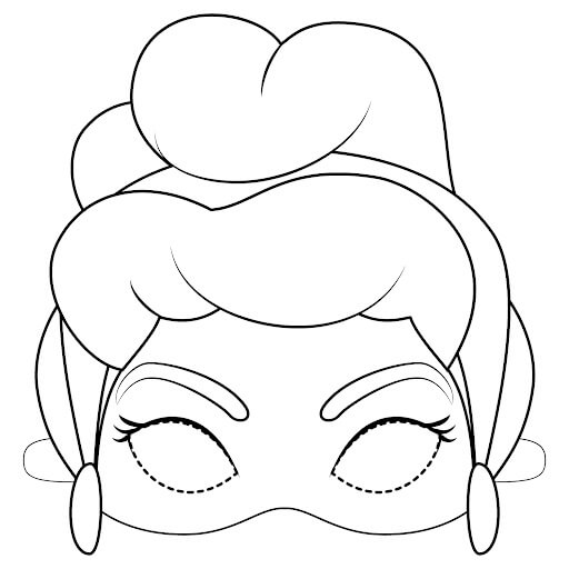 Coloriage gratuit Masque #172668 de la collection Objets à imprimer