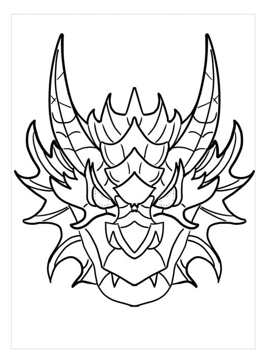 Coloriage Masque #172671 à imprimer gratuitement, extrait de la collection Objets