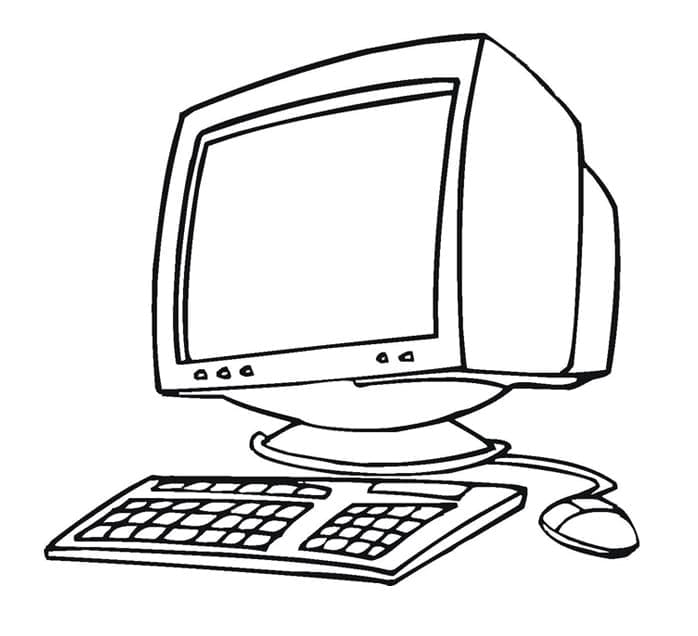 Coloriage gratuit Ordinateur #179619 de la collection Objets à imprimer
