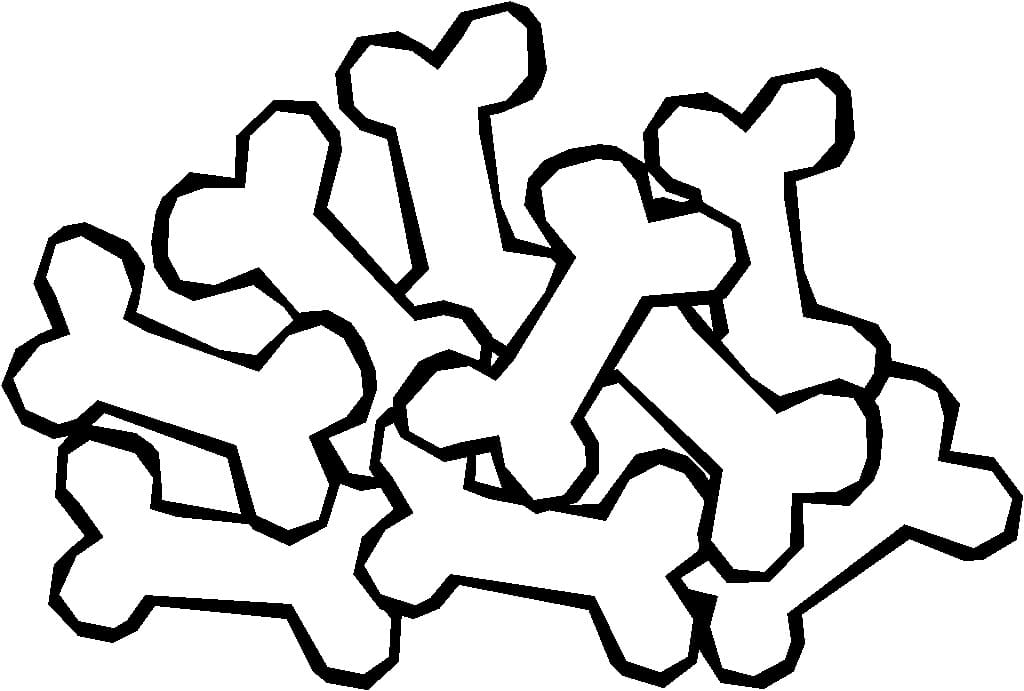 Joli coloriage Os de Chien #189694 de la collection Objets, prêt à imprimer pour petits et grands