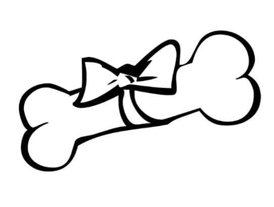 Coloriage gratuit Os de Chien #189699 de la collection Objets à imprimer