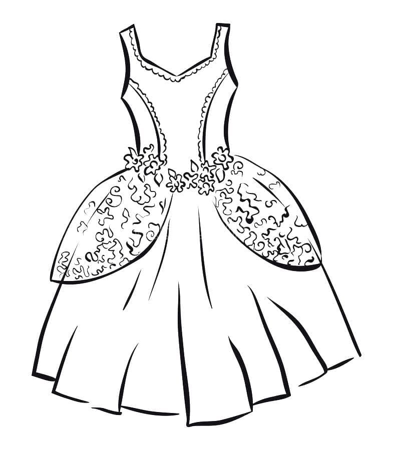 Coloriage gratuit Robe #186220 de la collection Objets à imprimer