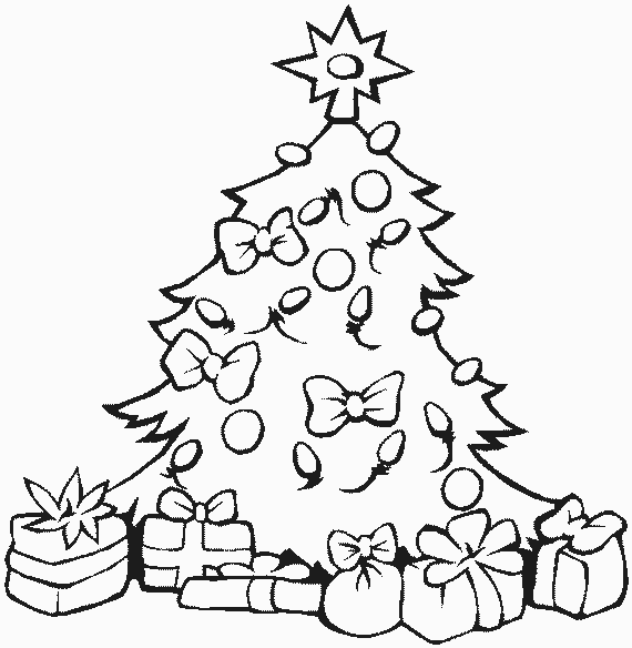 Dessin à colorier: Sapin de Noël (Objets) #167450 - Coloriages à Imprimer Gratuits