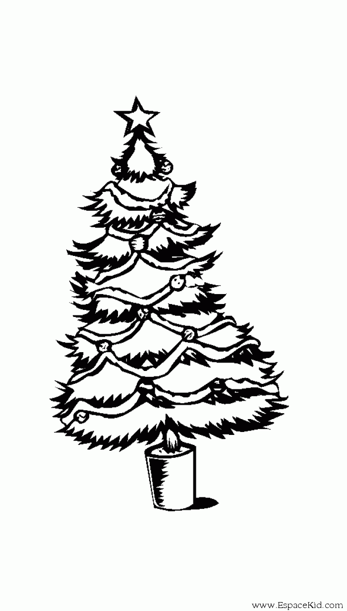 Dessin à colorier: Sapin de Noël (Objets) #167471 - Coloriages à Imprimer Gratuits