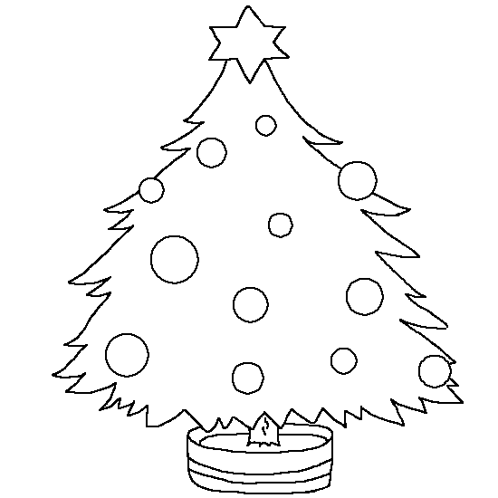 Dessin à colorier: Sapin de Noël (Objets) #167486 - Coloriages à Imprimer Gratuits