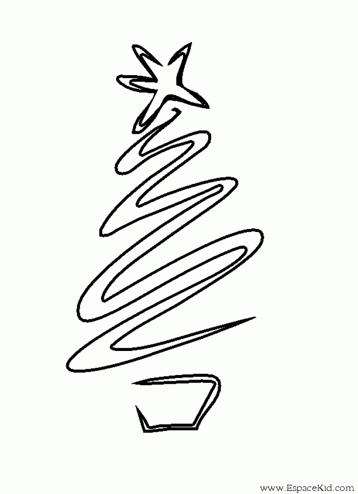 Dessin à colorier: Sapin de Noël (Objets) #167487 - Coloriages à Imprimer Gratuits