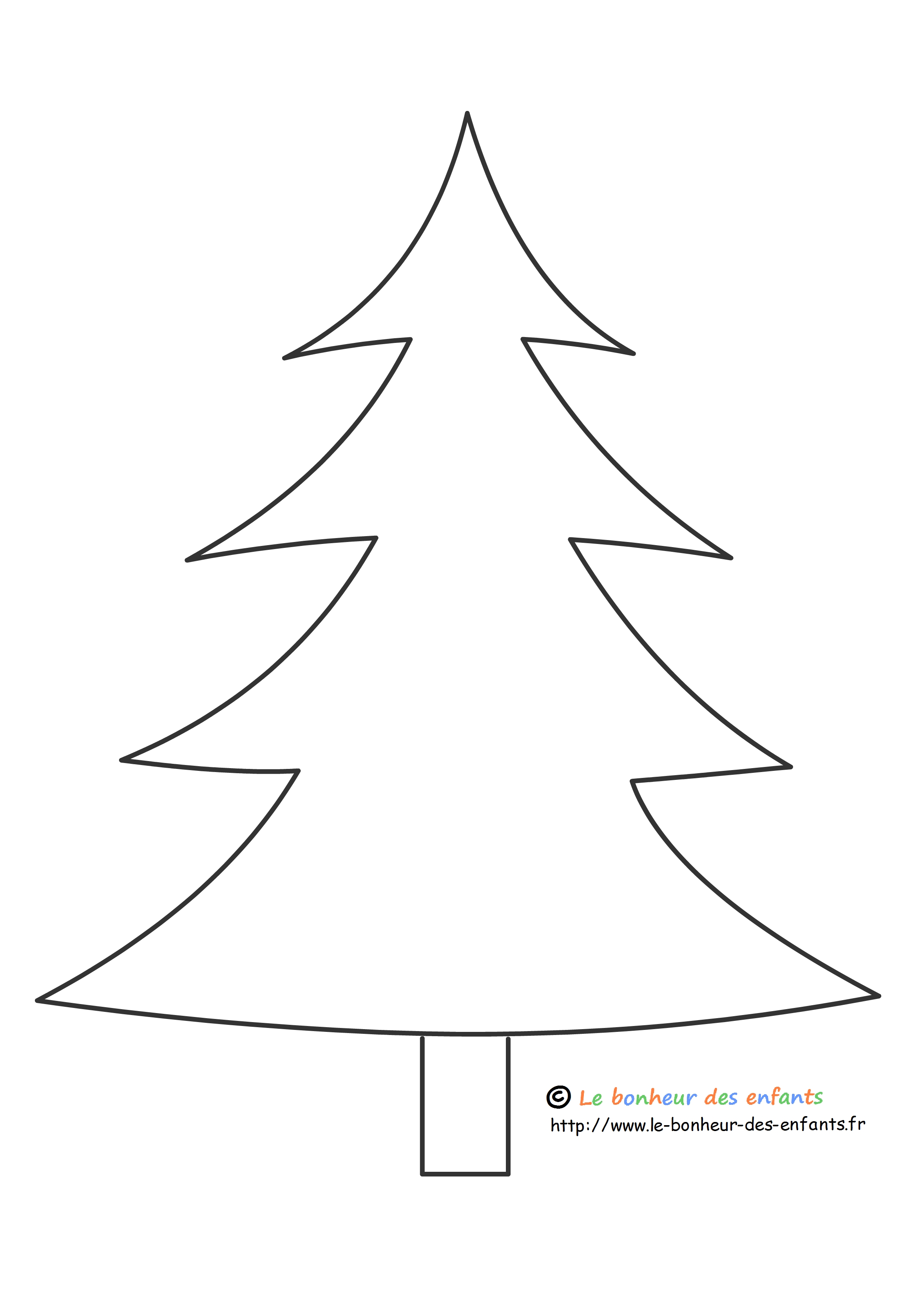 Dessins Sapin de Noël (Objets) à colorier – Coloriages à imprimer