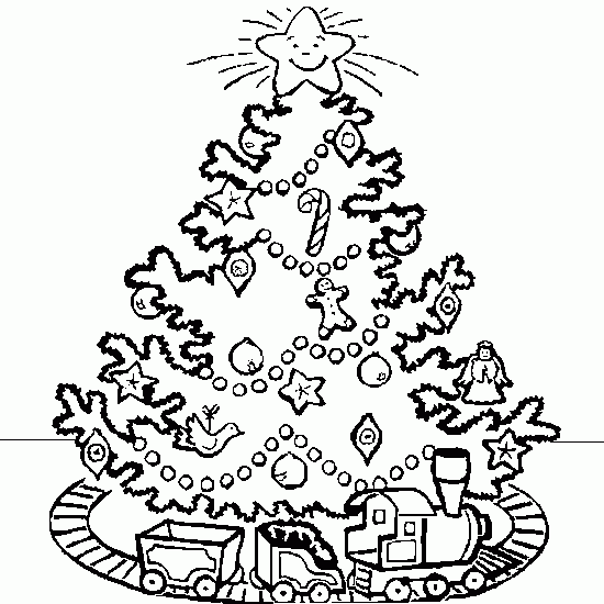 Dessin à colorier: Sapin de Noël (Objets) #167504 - Coloriages à Imprimer Gratuits