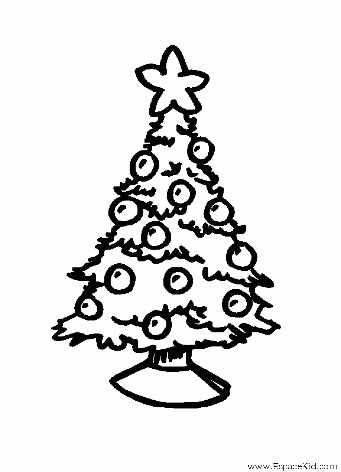 Dessin à colorier: Sapin de Noël (Objets) #167527 - Coloriages à Imprimer Gratuits