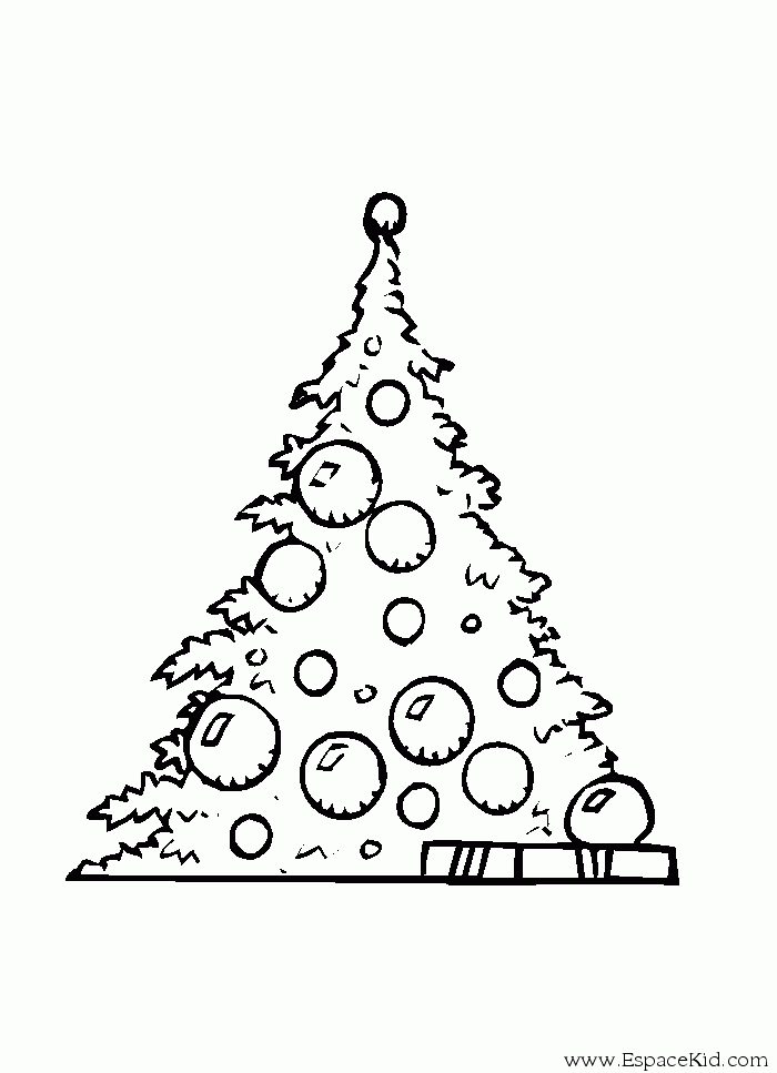 Dessin à colorier: Sapin de Noël (Objets) #167531 - Coloriages à Imprimer Gratuits