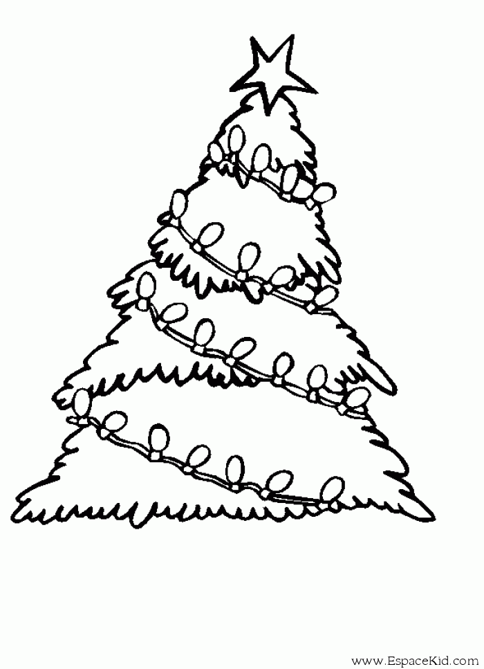 Dessin à colorier: Sapin de Noël (Objets) #167535 - Coloriages à Imprimer Gratuits