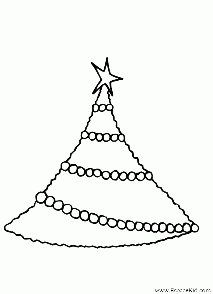 Dessin à colorier: Sapin de Noël (Objets) #167548 - Coloriages à Imprimer Gratuits