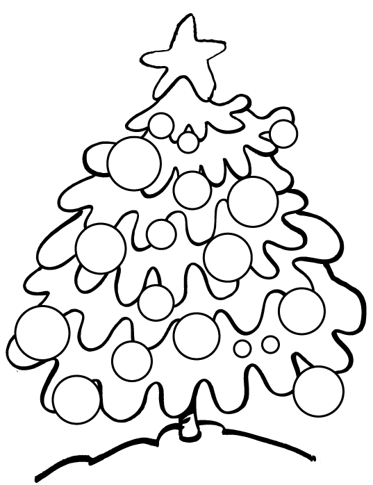 Dessin à colorier: Sapin de Noël (Objets) #167617 - Coloriages à Imprimer Gratuits