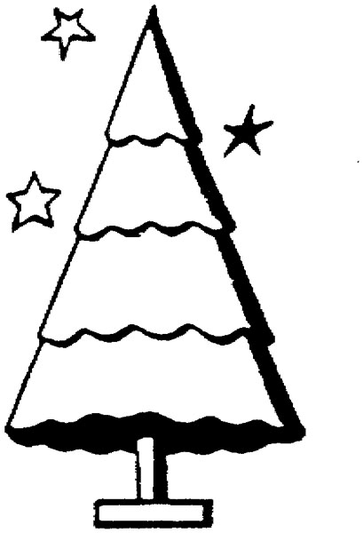 Dessin à colorier: Sapin de Noël (Objets) #167624 - Coloriages à Imprimer Gratuits