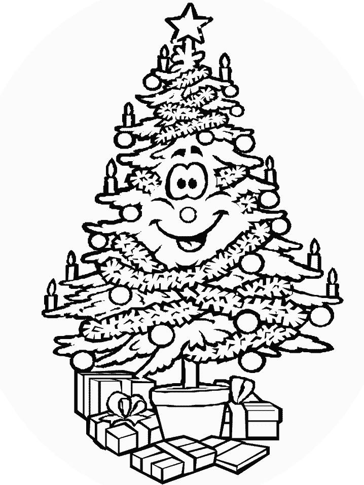 Dessin à colorier: Sapin de Noël (Objets) #167629 - Coloriages à Imprimer Gratuits