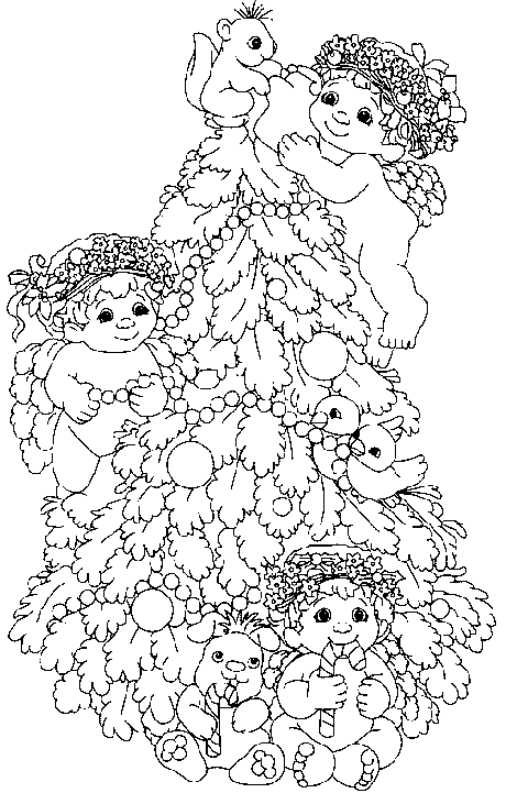 Dessin à colorier: Sapin de Noël (Objets) #167650 - Coloriages à Imprimer Gratuits