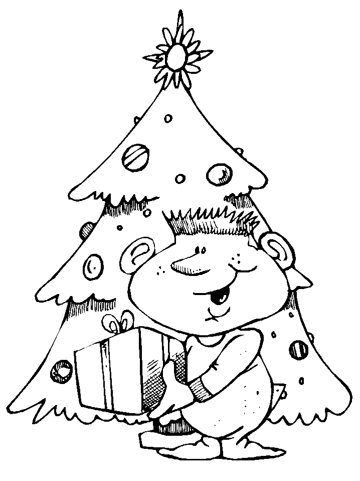 Dessin à colorier: Sapin de Noël (Objets) #167658 - Coloriages à Imprimer Gratuits