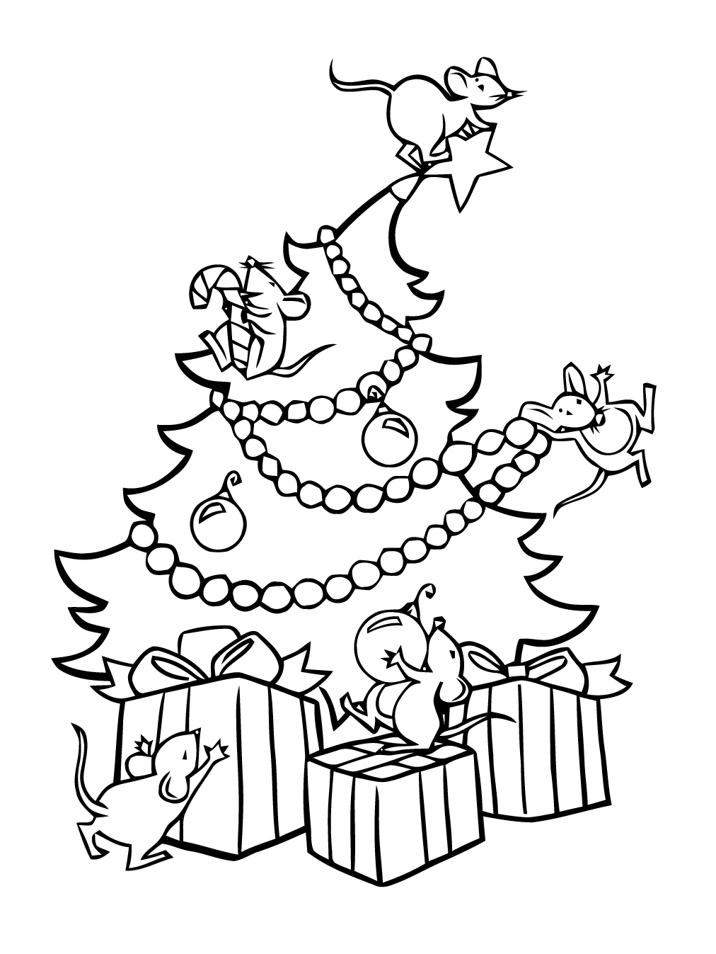 Dessin à colorier: Sapin de Noël (Objets) #167674 - Coloriages à Imprimer Gratuits