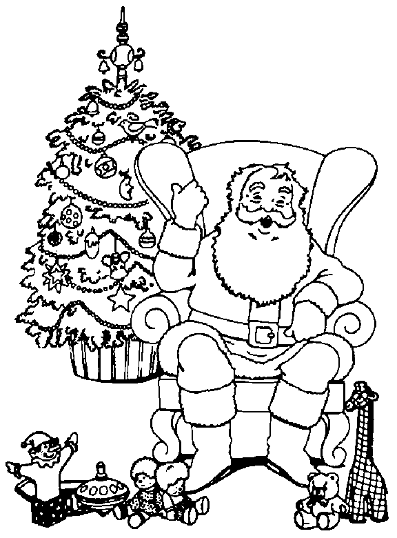 Dessin à colorier: Sapin de Noël (Objets) #167680 - Coloriages à Imprimer Gratuits