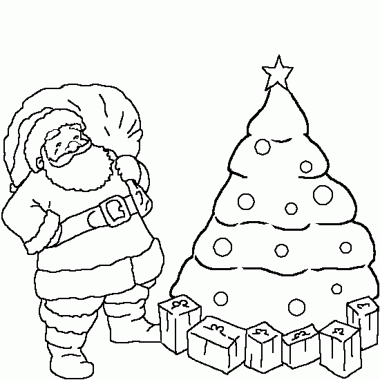 Dessin à colorier: Sapin de Noël (Objets) #167702 - Coloriages à Imprimer Gratuits