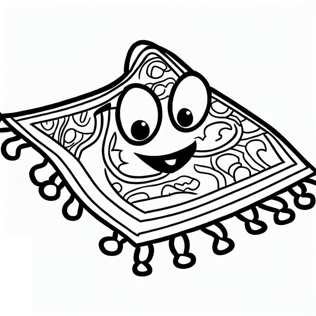Coloriage gratuit Tapis #185926 de la collection Objets à imprimer