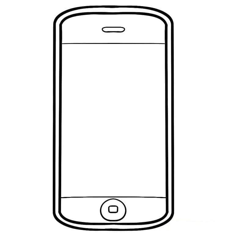Coloriage gratuit Téléphone #192599 de la collection Objets à imprimer