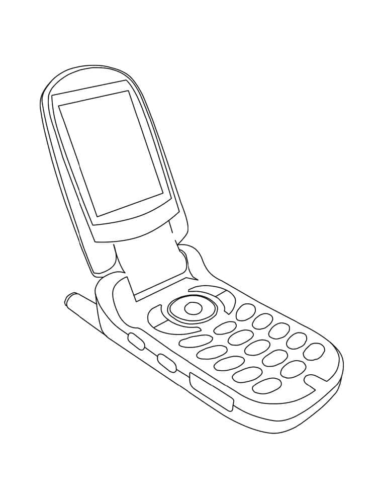 Coloriage gratuit Téléphone #192604 de la collection Objets à imprimer