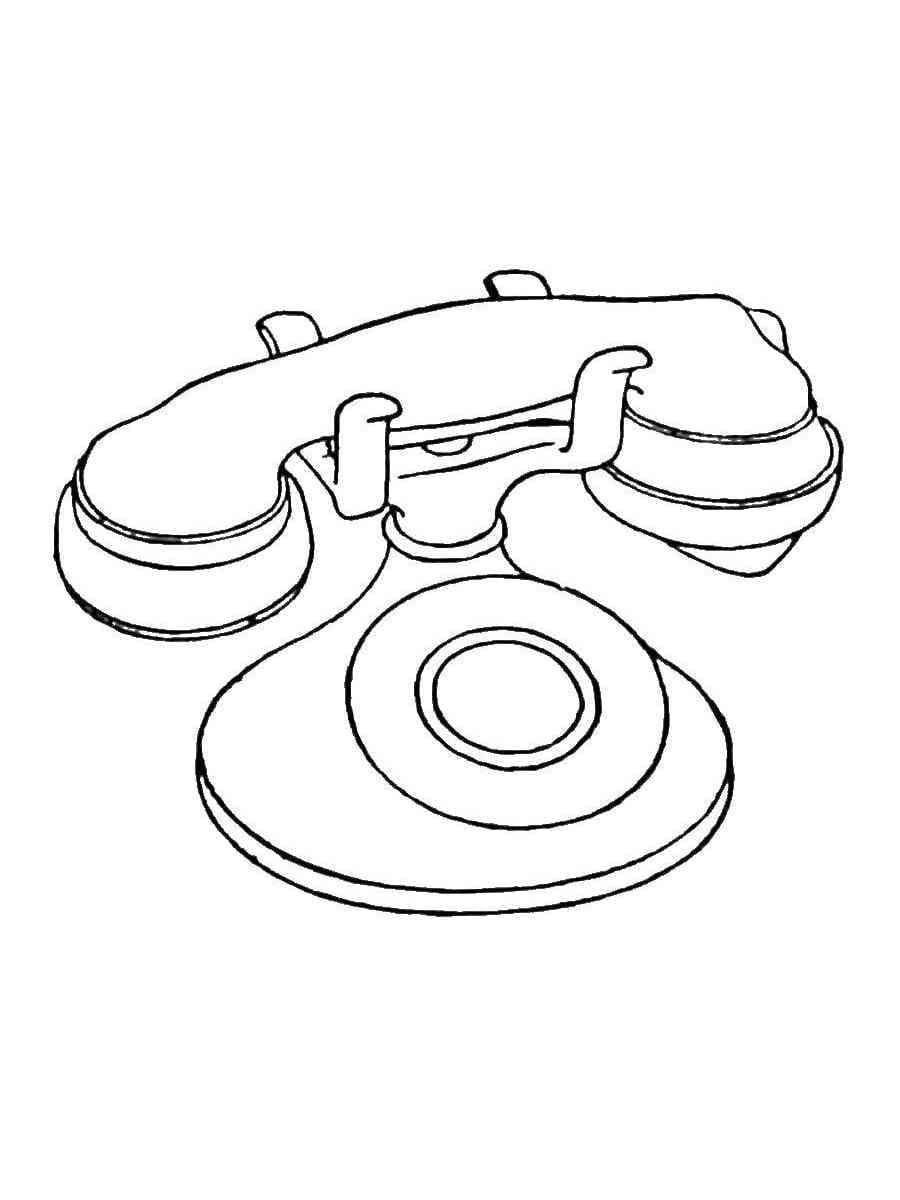 Coloriage gratuit Téléphone #192610 de la collection Objets à imprimer