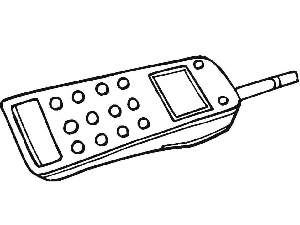 Dessin à colorier: Téléphone (Objets) #192616 - Coloriages à Imprimer Gratuits