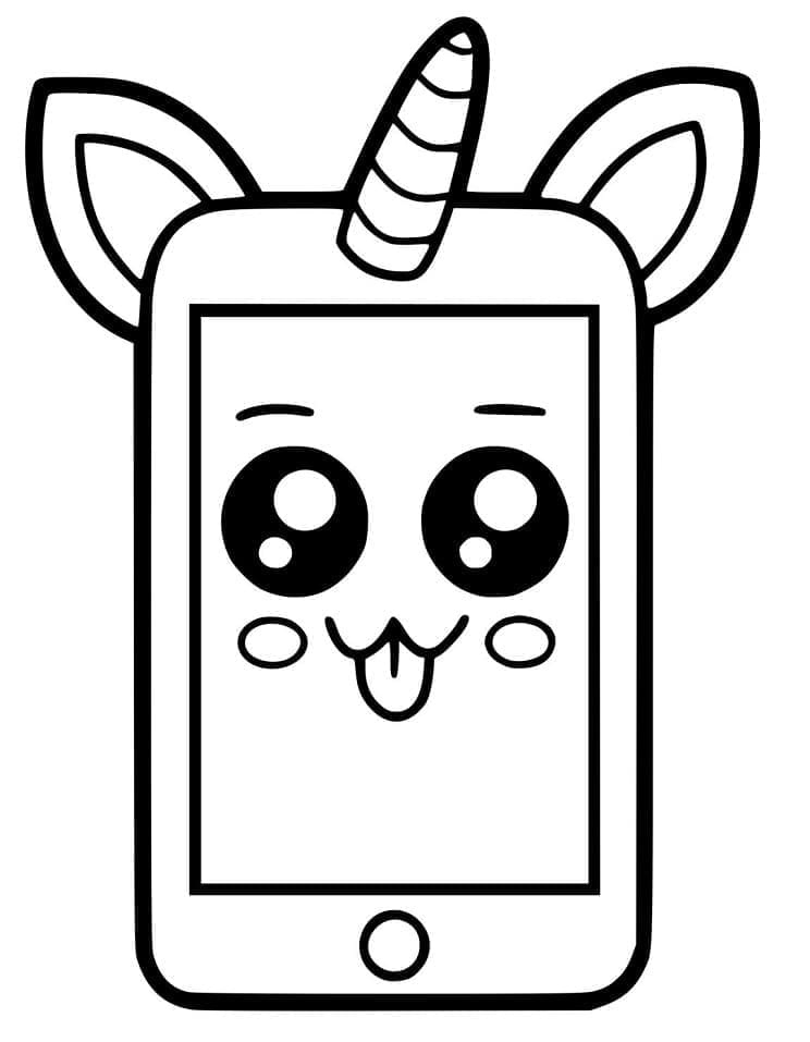 Dessin à colorier: Téléphone (Objets) #192618 - Coloriages à Imprimer Gratuits