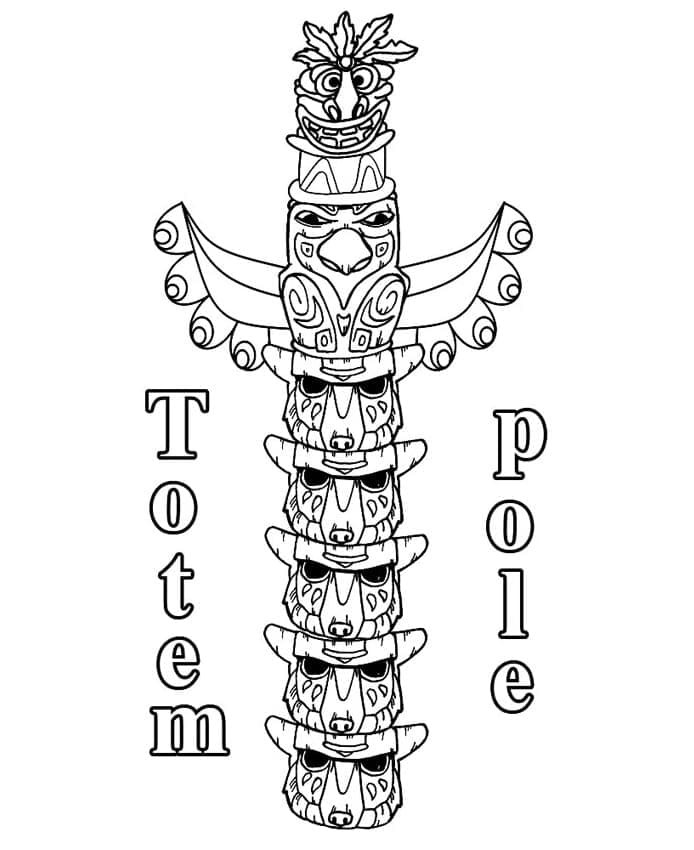 Coloriage gratuit Totem #203098 de la collection Objets à imprimer Coloriage gratuit Totem #203098 de la collection Objets à imprimer