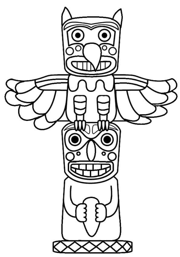Coloriage gratuit Totem #203119 de la collection Objets à imprimer Coloriage gratuit Totem #203119 de la collection Objets à imprimer