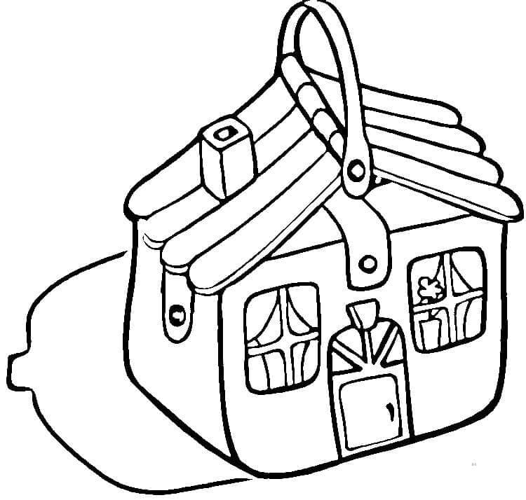 Illustration au trait Valise #217439 de la collection Objets à colorier gratuitement