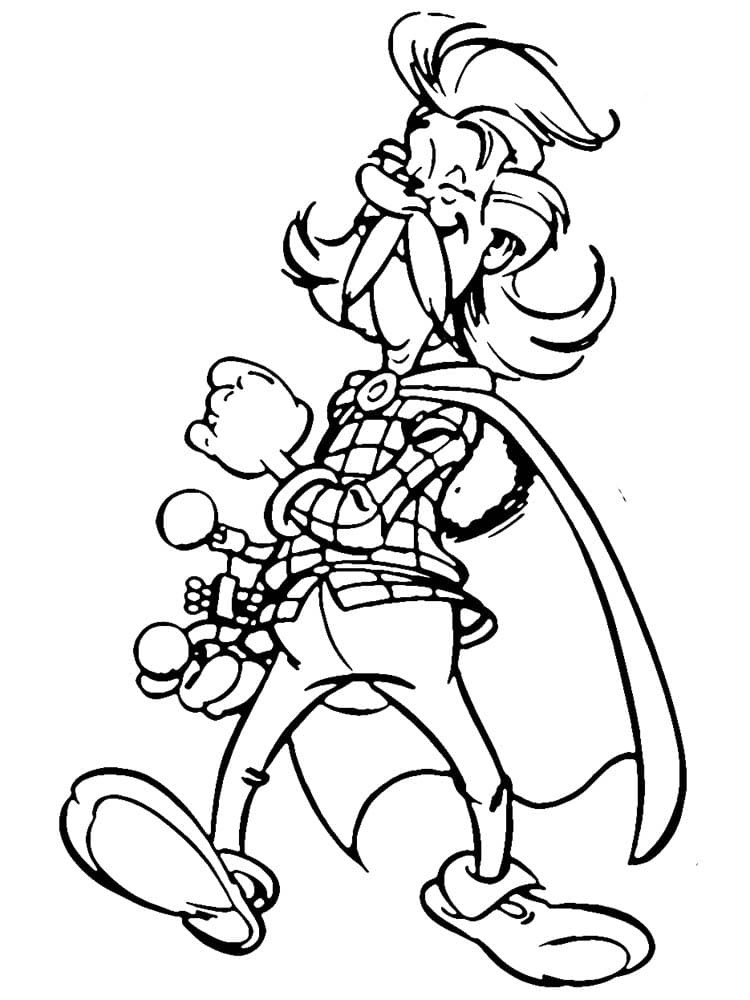 Coloriage à imprimer Assurancetourix #189669 de la série Personnages de dessins animés, gratuit pour enfants et adultes