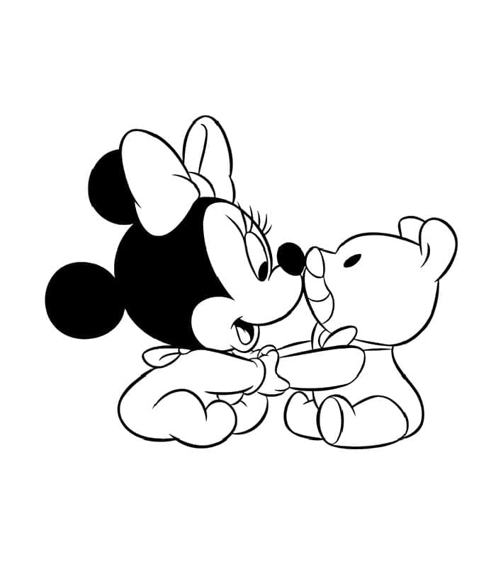 Dessin à colorier Baby Disney #198186 issu de la collection Personnages de dessins animés, prêt à imprimer