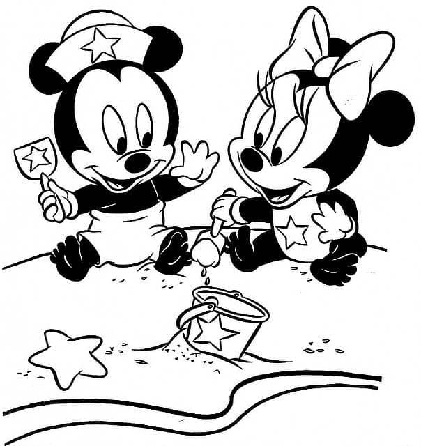 Dessin à colorier: Baby Disney (Personnages de dessins animés) #198195 - Coloriages à Imprimer Gratuits