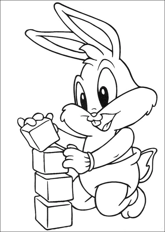 Coloriage gratuit Baby Looney Tunes #26518 de la collection Personnages de dessins animés à imprimer