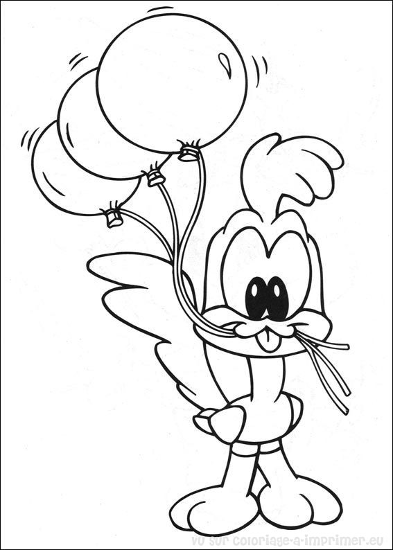Dessin à colorier: Baby Looney Tunes (Personnages de dessins animés) #26519 - Coloriages à Imprimer Gratuits