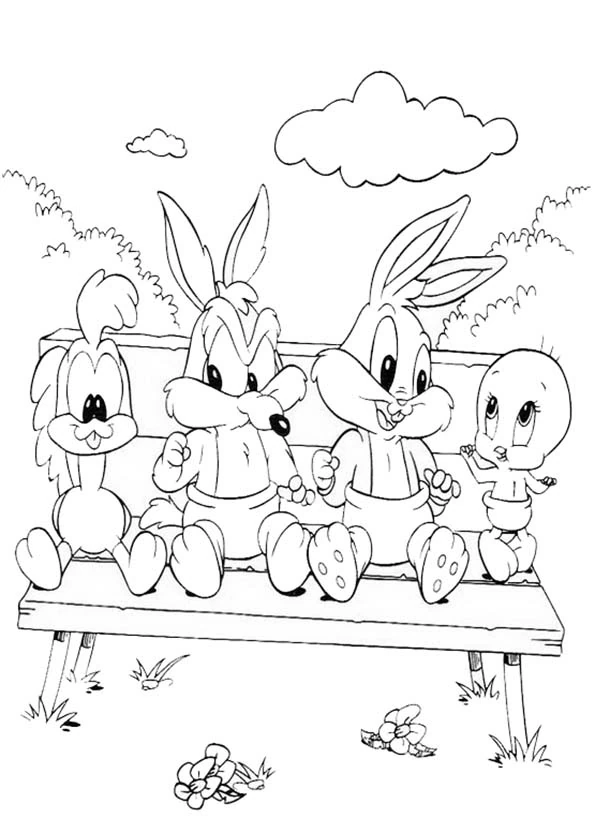 Coloriage gratuit Baby Looney Tunes #26528 de la collection Personnages de dessins animés à imprimer