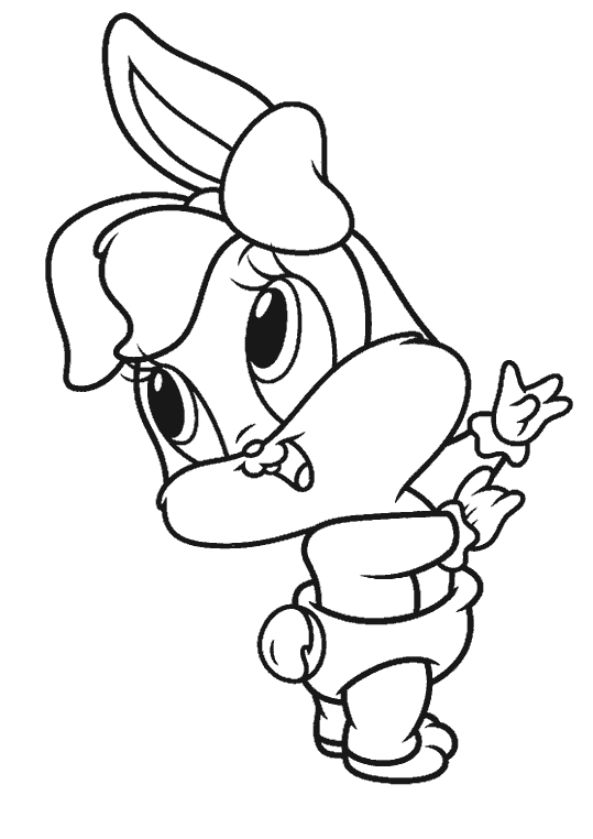 Dessin à colorier: Baby Looney Tunes (Personnages de dessins animés) #26532 - Coloriages à Imprimer Gratuits