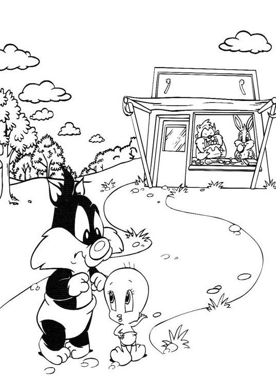 Dessin Baby Looney Tunes #26567 à colorier de la série Personnages de dessins animés, gratuit à télécharger et imprimer