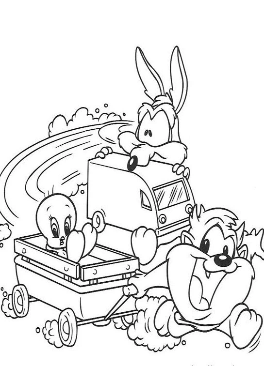 Coloriage gratuit Baby Looney Tunes #26586 de la collection Personnages de dessins animés à imprimer