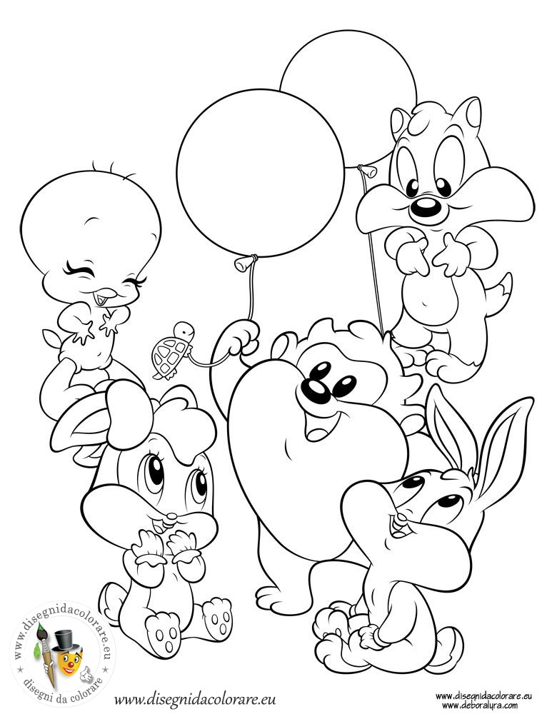 Dessin à colorier: Baby Looney Tunes (Personnages de dessins animés) #26598 - Coloriages à Imprimer Gratuits