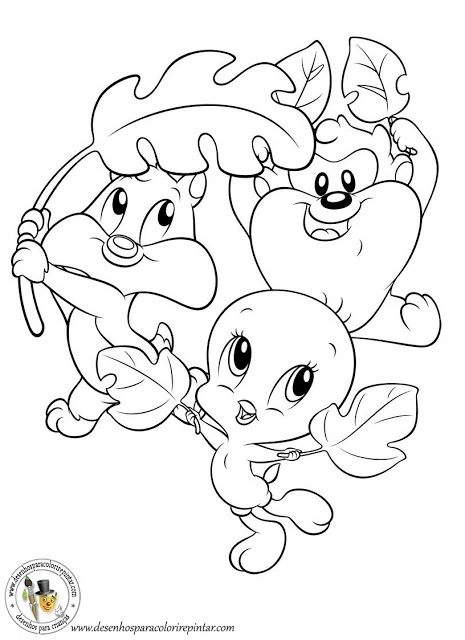 Dessin à colorier: Baby Looney Tunes (Personnages de dessins animés) #26633 - Coloriages à Imprimer Gratuits