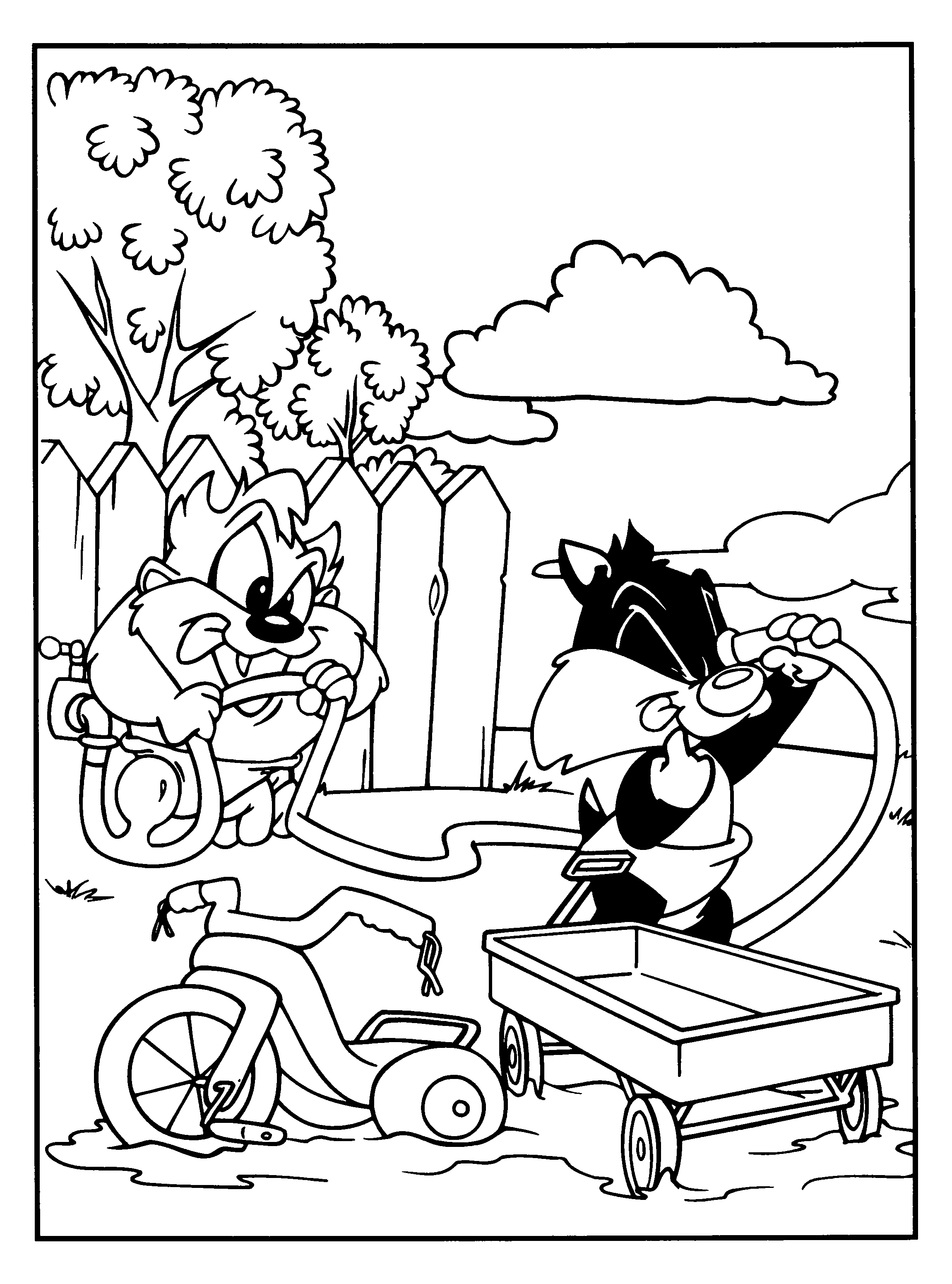 Coloriage gratuit Baby Looney Tunes #26686 de la collection Personnages de dessins animés à imprimer