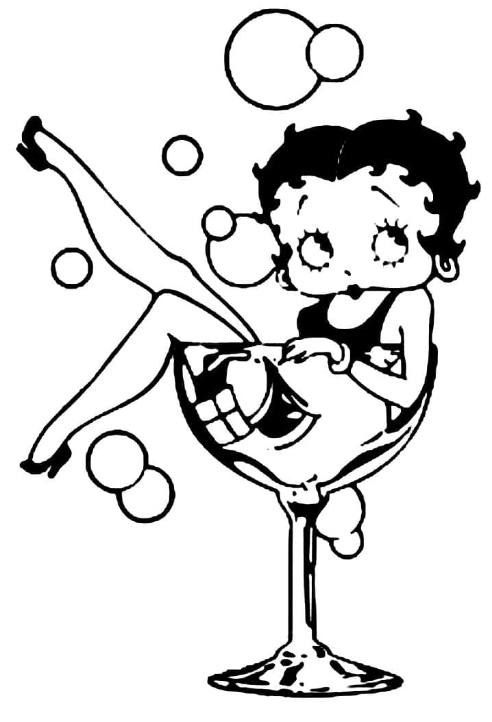 Coloriage imprimable Betty Boop #203089 de la collection Personnages de dessins animés à colorier aux crayons Coloriage imprimable Betty Boop #203089 de la collection Personnages de dessins animés à colorier aux crayons