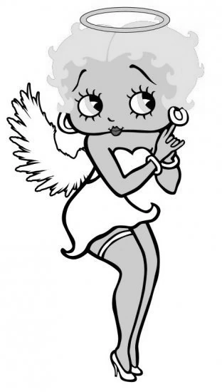 Dessin Betty Boop #25990 à colorier de la série Personnages de dessins animés, gratuit à télécharger et imprimer